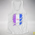 Drag Pride Flag Ripped Reveal Racerback Tank