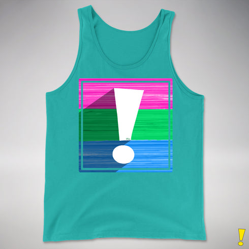 Polysexual Pride Flag Exclamation Point Premium Tank Top
