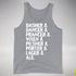 Santa's Reindeer Beer List Tank Top - Grey Heather