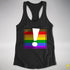 LGBTQ Philly Pride Flag Exclamation Point Racerback Tank