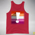 Lesbian Pride Flag Exclamation Point Premium Tank Top