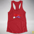 Believe Omnisexial Pride Flag Jingle Bell Racerback Tank - Red