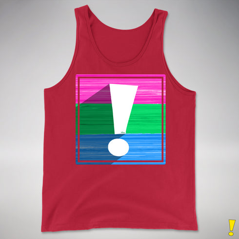 Polysexual Pride Flag Exclamation Point Premium Tank Top