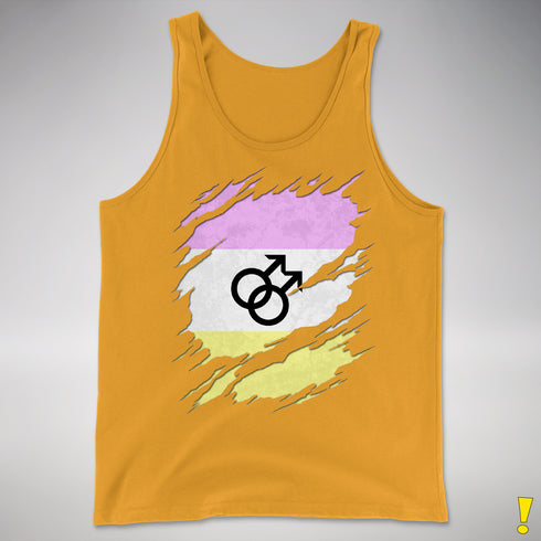 Twink Pride Flag Ripped Reveal Premium Tank Top