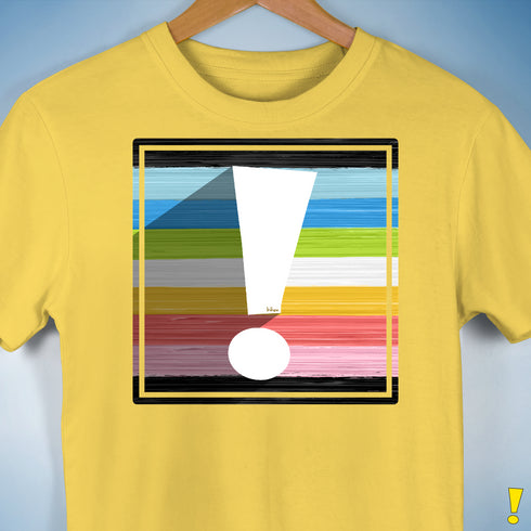 Queer Pride Flag Exclamation Point Premium Unisex T-Shirt