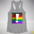 LGBTQ Philly Pride Flag Exclamation Point Racerback Tank