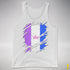 Drag Pride Flag Ripped Reveal Premium Tank Top