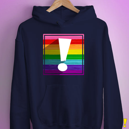 Original LGBTQ Pride Flag Exclamation Point Hoodie