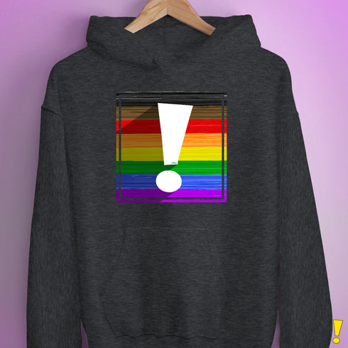 LGBTQ Philly Pride Flag Exclamation Point Hoodie