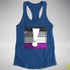 Asexual Pride Flag Exclamation Point Racerback Tank - Royal