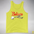 Believe Queer Pride Flag Jingle Bell Premium Tank Top - Neon Yellow