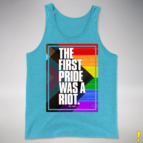 The First Pride Was a Riot - LGBTQ Progress Pride Premium Tank Top
