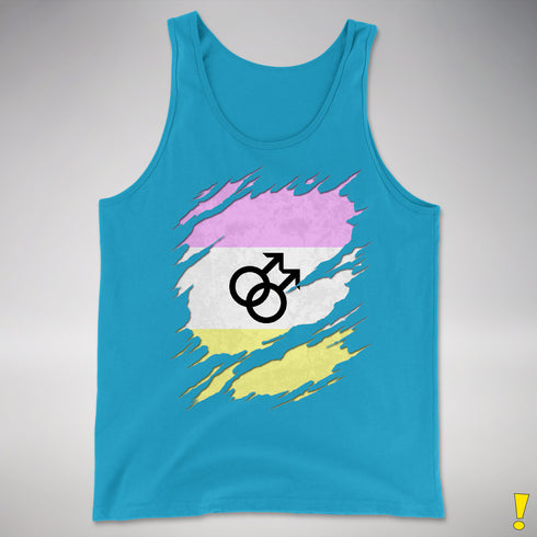 Twink Pride Flag Ripped Reveal Premium Tank Top