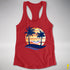 Bigender Pride Hammock Summer Beach Sunset Racerback Tank