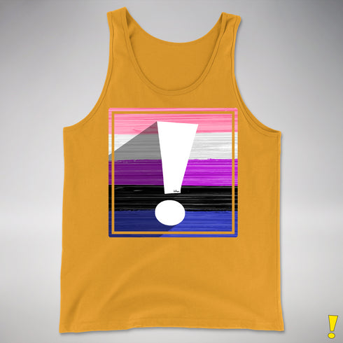 Genderfluid Pride Flag Exclamation Point Premium Tank Top