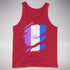 Drag Pride Flag Ripped Reveal Premium Tank Top