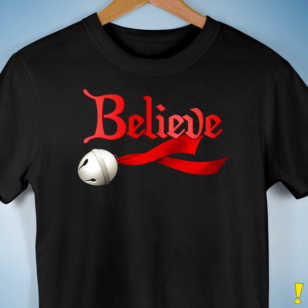 Believe in Magic Jingle Bell T-Shirt - Black