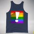 LGBTQ Pride Flag Exclamation Point Premium Tank Top