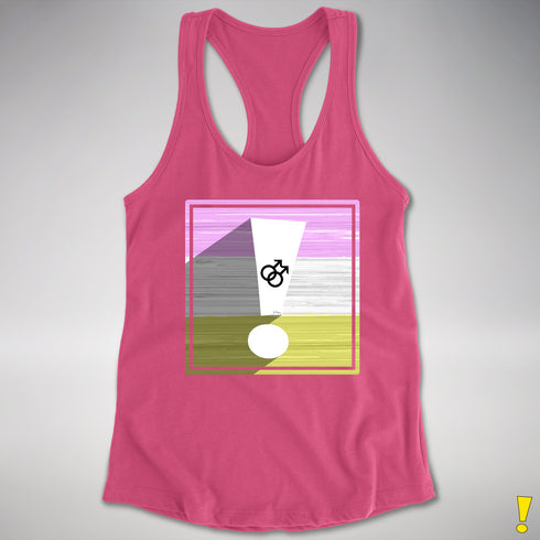 Twink Pride Flag Exclamation Point Racerback Tank