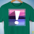 Omnisexual Pride Flag Exclamation Point Premium Unisex T-Shirt - Kelly Green