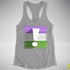 Genderqueer Pride Flag Exclamation Point Racerback Tank