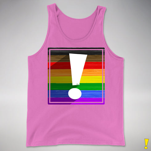LGBTQ Philly Pride Flag Exclamation Point Premium Tank Top