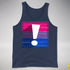 Bisexual Pride Flag Exclamation Point Premium Tank Top - Navy