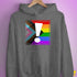 LGBTQ Progress Pride Flag Exclamation Point Hoodie