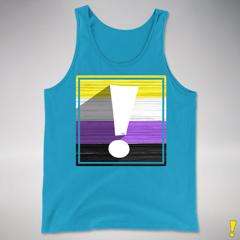 Nonbinary Pride Flag Exclamation Point Premium Tank Top
