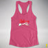 Believe Twink Pride Flag Jingle Bell Racerback Tank - Hot Pink