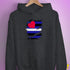Leather Pride Flag Ripped Reveal Hoodie
