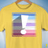 Bigender Pride Flag Exclamation Point Premium Unisex T-Shirt - Yellow