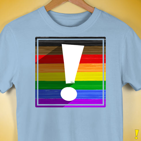 LGBTQ Philly Pride Flag Exclamation Point Premium Unisex T-Shirt