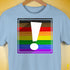 LGBTQ Philly Pride Flag Exclamation Point Premium Unisex T-Shirt