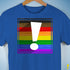 LGBTQ Philly Pride Flag Exclamation Point Premium Unisex T-Shirt