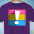 Pansexual Pride Flag Exclamation Point Premium Unisex T-Shirt - Purple