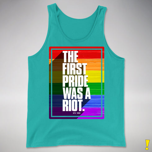 The First Pride Was a Riot - LGBTQ Rainbow Pride Premium Tank Top