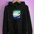 Gay Male Pride Flag Ripped Reveal Hoodie
