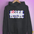 Assume Nothing Leather Pride Flag Hoodie