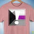 Demisexual Pride Flag Exclamation Point Premium Unisex T-Shirt - Mauve Heather