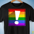 LGBTQ Pride Flag Exclamation Point Premium Unisex T-Shirt