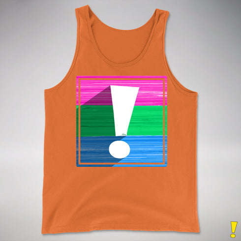 Polysexual Pride Flag Exclamation Point Premium Tank Top