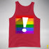 LGBTQ Pride Flag Exclamation Point Premium Tank Top