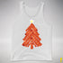 Funny Bacon and Egg Christmas Tree Tank Top - White