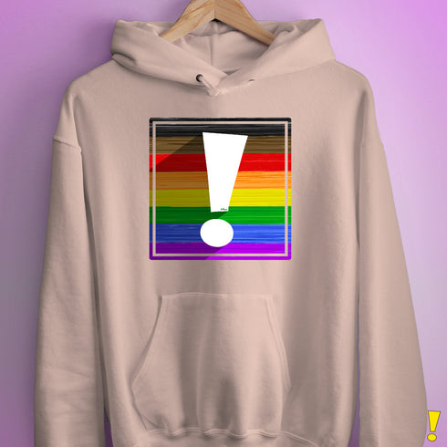 LGBTQ Philly Pride Flag Exclamation Point Hoodie