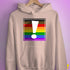 LGBTQ Philly Pride Flag Exclamation Point Hoodie