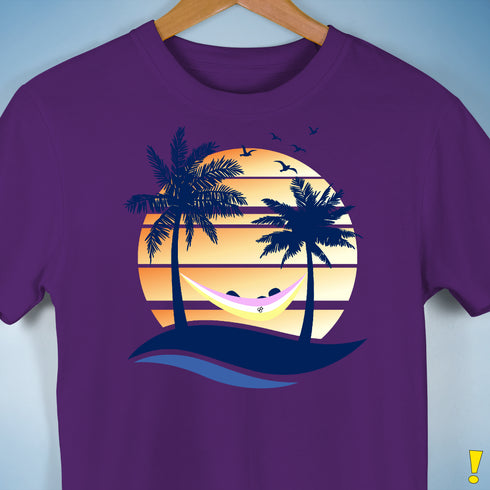 Twink Pride Hammock Summer Beach Sunset Premium Unisex T-Shirt