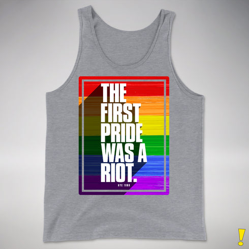 The First Pride Was a Riot - LGBTQ Rainbow Pride Premium Tank Top
