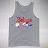 Believe Drag Pride Flag Jingle Bell Premium Tank Top - Grey Heather