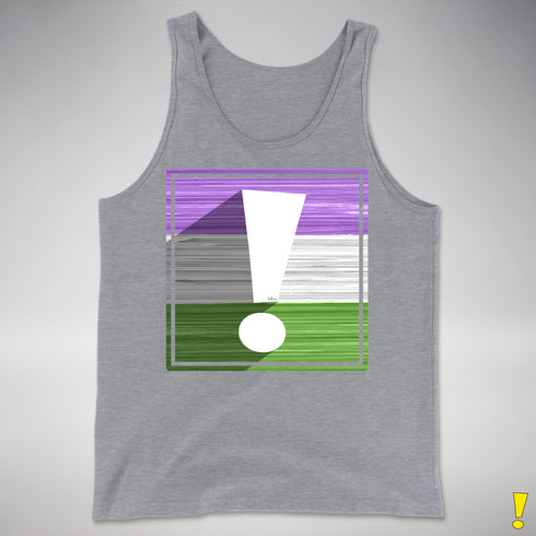 Genderqueer Pride Flag Exclamation Point Premium Tank Top